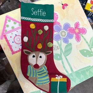 SEFFIE THE COMPANY STORe Festive Red Holiday Stocking